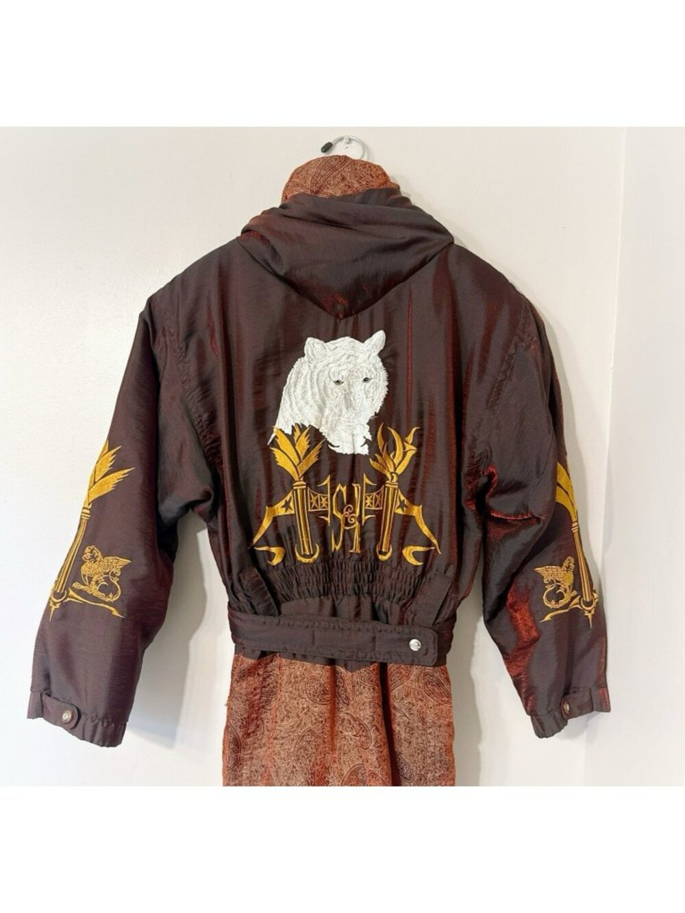Bogner Ski Suit One Piece Snowsuit Lion Tiger Women 6 Siegfried and Roy Snow Bib